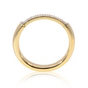 Anillo DIAMANTE-0.12ct H/SI 4.9gr ORO AMARILLO/BLANCO 18K