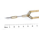 Gargantilla DIAMANTE 0.14ct H/SI 26.0gr 45cm ORO AMARILLO/BLANCO 18K 