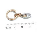 Aretes DIAMANTE-0.45ct H/SI 10.0gr ORO ROSA/BLANCO 18K