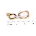 Aretes DIAMANTE-0.18ct H/SI 8.8gr ORO AMARILLO/BLANCO 18K