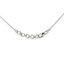 Gargantilla DIAMANTE-0.12ct H/SI 45cm 9.0gr ORO AMARILLO/BLANCO 18K