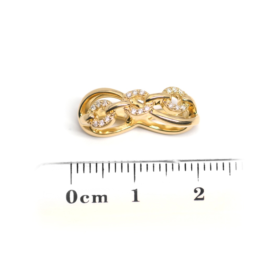 Dije DIAMANTE-0.09ct H/SI 2.9gr ORO AMARILLO 18K