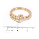 ANILLO NODO DIAMANTES-0.09ct GVS 4.1gr. AMARILLO/BLANCO 18K