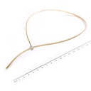 GARGANTILLA LARIAT NODO DIAMANTES-0.13ct GVS 22.1gr. ORO AMARILLO/BLANCO 18K