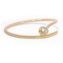BRAZALETE NODO DIAMANTES-0.12ct GVS 11.2gr. ORO AMARILLO/BLANCO 18K