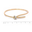 BRAZALETE NODO DIAMANTES-0.12ct GVS 11.2gr. ORO AMARILLO/BLANCO 18K