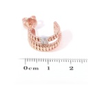 ARETES CULT DIAMANTES-0.06ct GVS 6.0gr. ORO ROSA/BLANCO 18K