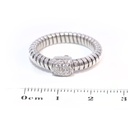 ANILLO BASIC DIAMANTES-0.13ct GVS 3.8gr. ORO BLANCO 18K