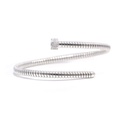BRAZALETE BASIC DIAMANTES-0.10ct GVS 8.1gr. ORO BLANCO 18K