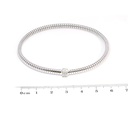 BRAZALETE BASIC DIAMANTES-0.10ct GVS 8.1gr. ORO BLANCO 18K