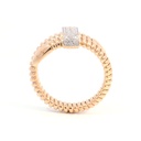 ANILLO BASIC DIAMANTES-0.15ct GVS 4.6gr. ORO AMARILLO/BLANCO 18K