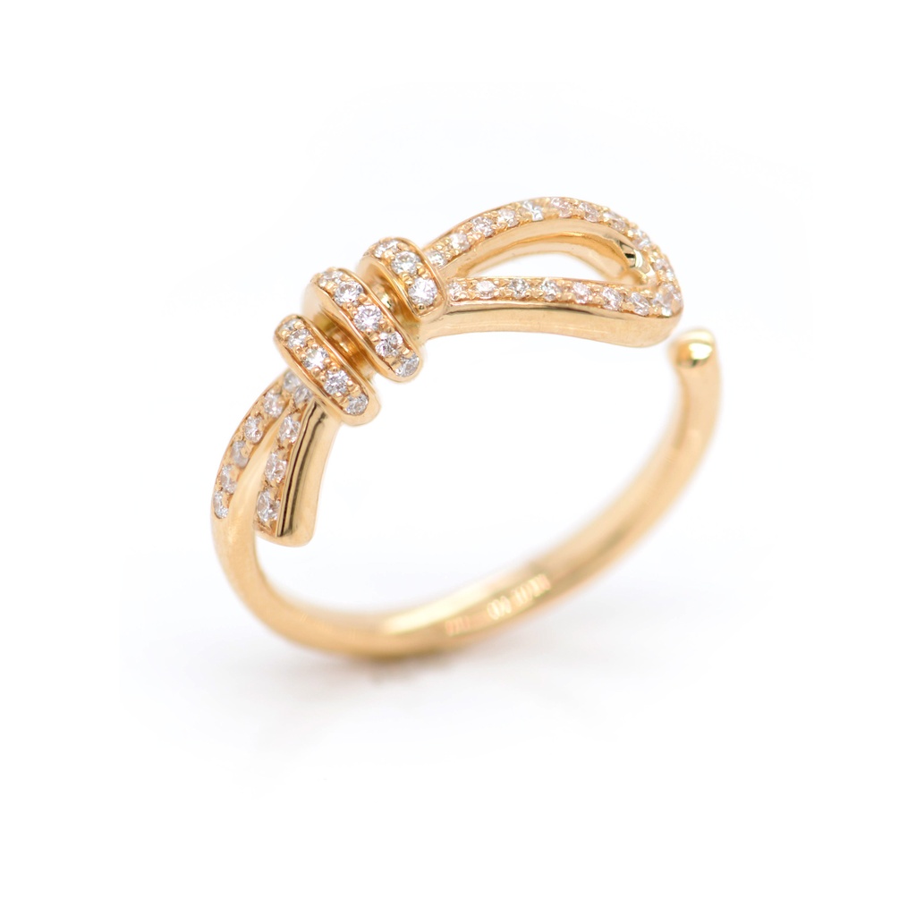 ANILLO LOVE KNOT B25P GVS 18K AMARILLO