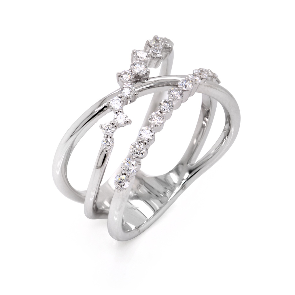 ANILLO SWEET 26D46P-RD 5.1GR ORO BLANCO 18K 