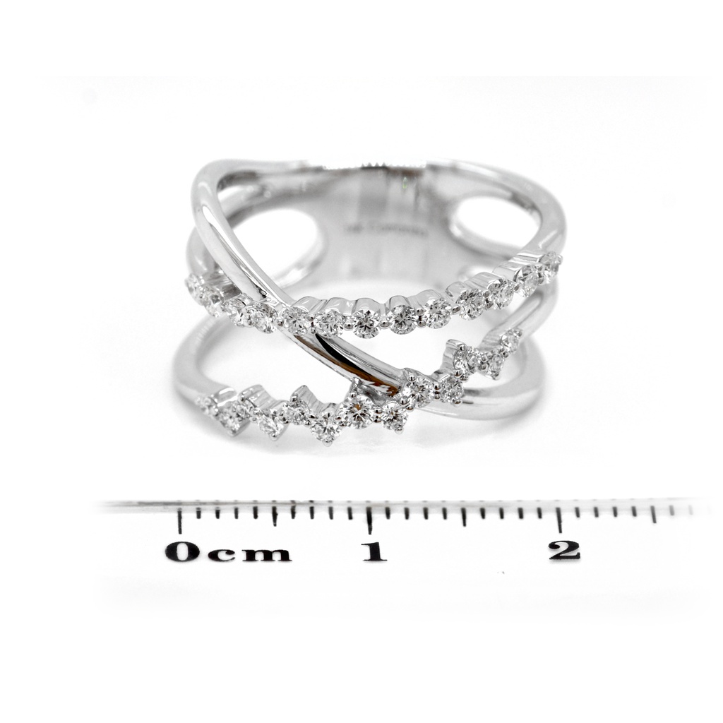 ANILLO SWEET 26D46P-RD 5.1GR ORO BLANCO 18K 