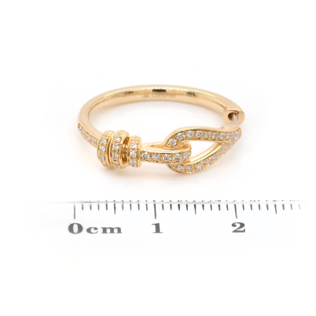 ARETES LOVE KNOT B34P GVS 18K AMARILLO 