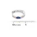 ARETES MARÍA DE LUJO 2 ZAFIROS 20P-MQ y 14B5P GVS 1.4gr ORO BLANCO 18K