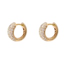 ARRACADAS PAVE 80-DIAMANTES IDEAL-1.47ct GVS 13mm 5.5gr. ORO AMARILLO 18K