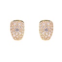 ARRACADAS PAVE 80-DIAMANTES IDEAL-1.47ct GVS 13mm 5.5gr. ORO AMARILLO 18K