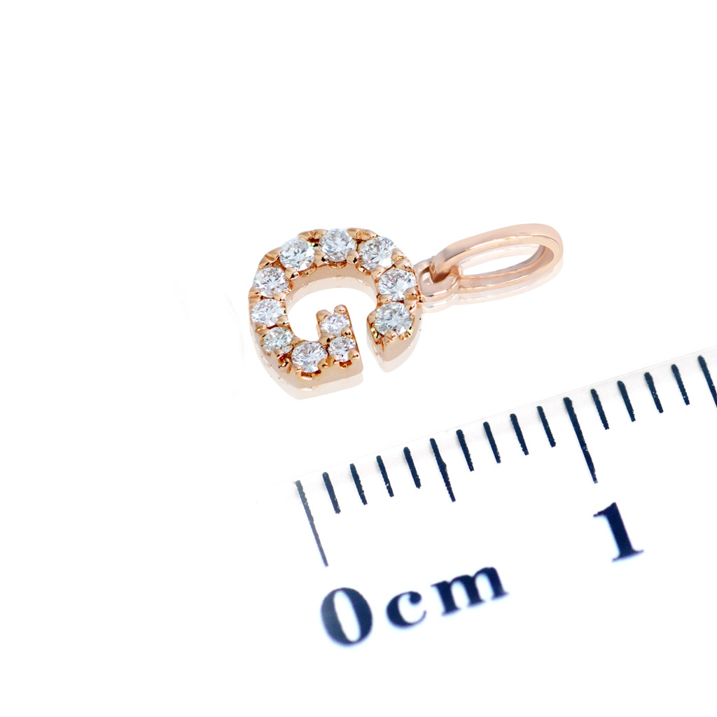 DIJE LETRA-G 11B7P 18KR 0.3