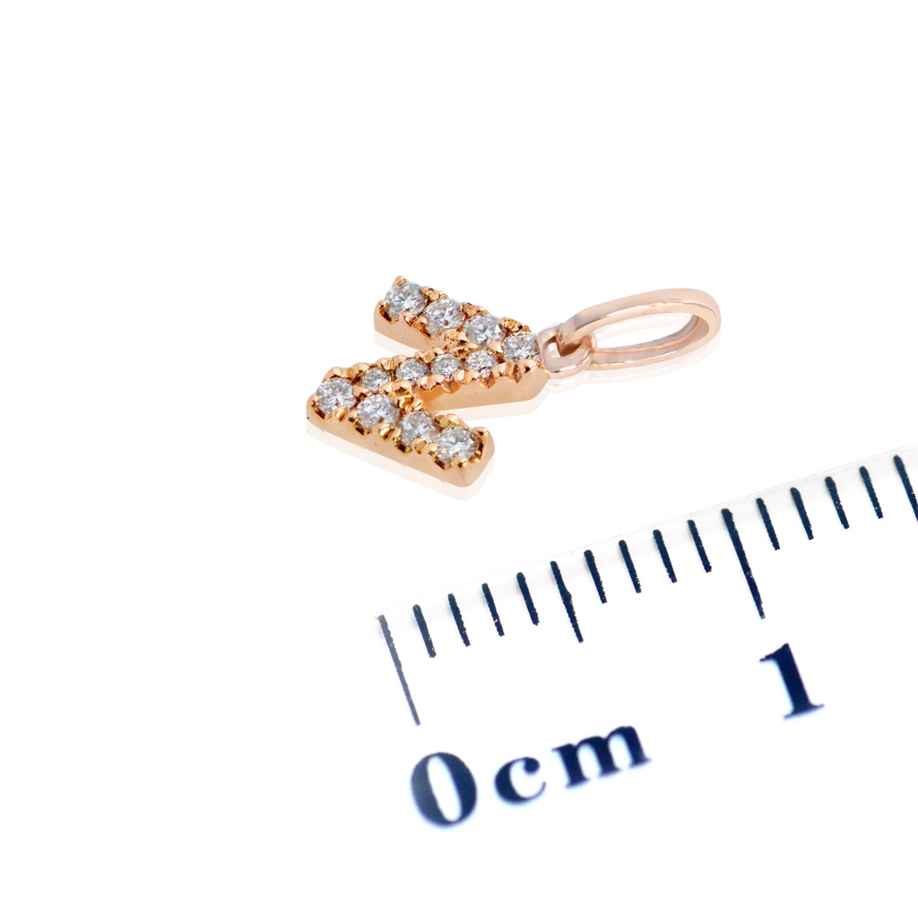 DIJE LETRA-N 12B6P 18KR 0.3