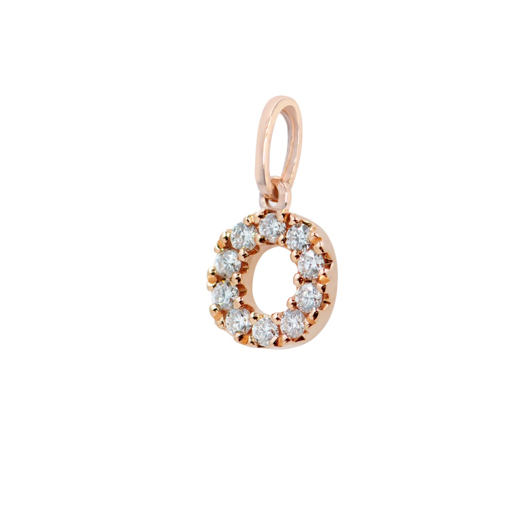 DIJE LETRA-O 10B8P 18KR 0.3