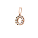 DIJE LETRA-O 10B8P 18KR 0.3