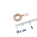 DIJE LETRA-O 10B8P 18KR 0.3