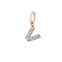 DIJE LETRA-V 7B6P 18KR 0.2