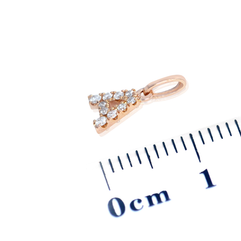 DIJE “IO&MIO“ LETRA-A B8P 18KR 0.3