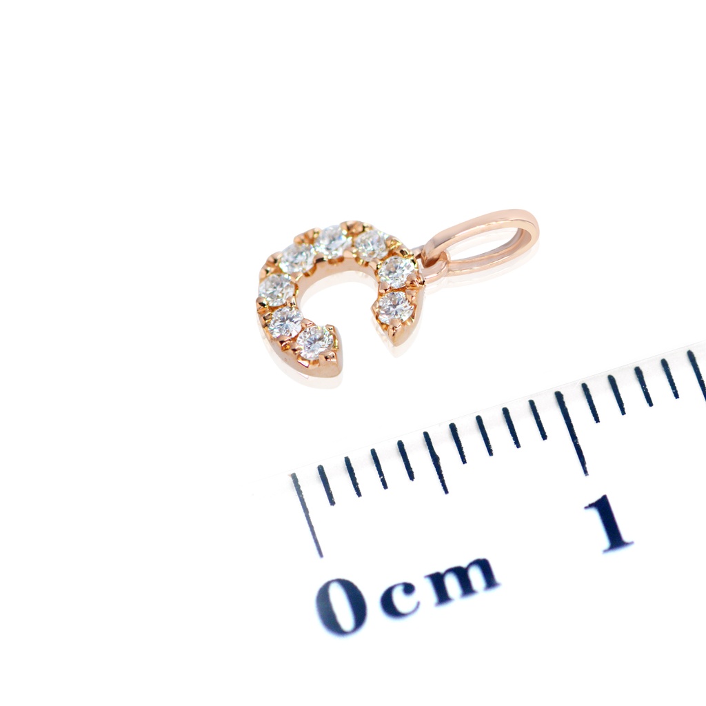 DIJE “IO&MIO“ LETRA-C 8B8P 18KR 0.3