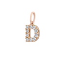 DIJE “IO&MIO“ LETRA-D 10B8P 18KR 0.3