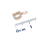 DIJE “IO&MIO“ LETRA-D 10B8P 18KR 0.3