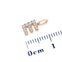 DIJE “IO&MIO“ LETRA-E 13B6P 18KR 0.3