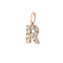 DIJE “IO&MIO“ LETRA-R 10B8P 18KR 0.3