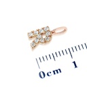 DIJE “IO&MIO“ LETRA-R 10B8P 18KR 0.3