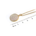 GARG C/DIJE PAVE DISCO-18.4mm 62-DIAMANTES IDEAL-1.73ct GVS 9.2gr. 40/45cm. ORO AMARILLO 18K 