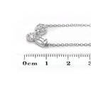 GARGANTILLA ALEBRIJE  3D20P-MQ 18D16P-RD 5D13P-BG 40/45cm 4.0GR ORO BLANCO 18K