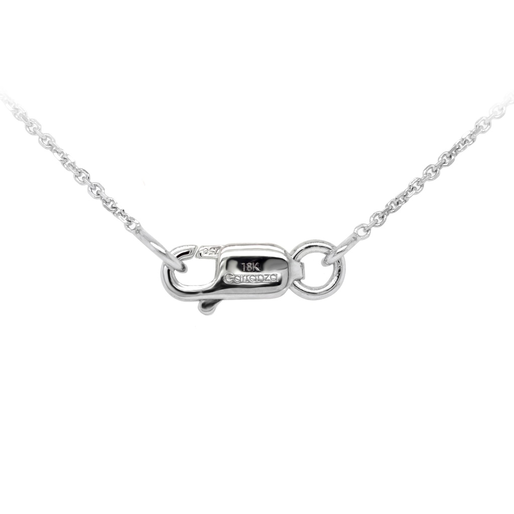 GARGANTILLA ALEBRIJE LINE 3D21P-MQ 18D16P-RD 5D11P-BG 40/45cm 4.1GR ORO BLANCO 18K