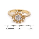 ANILLO 49-DIAMANTES Talla/Brillante 0.45ct 3.67gr ORO AMARILLO 18K