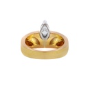 ANILLO DIAMANTE Talla/Marquise 0.45ct 5.7gr. ORO AMARILLO 18K