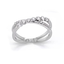 ANILLO “AXIS“ 17-DIAMANTES 0.31ct 2.6gr. ORO BLANCO 18K