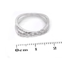 ANILLO “AXIS“ 17-DIAMANTES 0.31ct 2.6gr. ORO BLANCO 18K