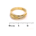 ANILLO “AXIS“ 21-DIAMANTES 0.20ct 3.8gr. ORO AMARILLO 18K