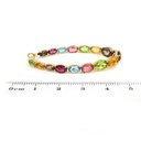 Arracadas BRUMANI Looping Shine MULTI/GEMAS 9.2gr ORO AMARILLO 18K
