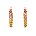 Arracadas BRUMANI Yara MULTI/GEMAS 6.5gr ORO AMARILLO 18K
