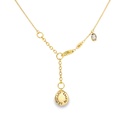 Gargantilla BRUMANI Looping Shine DIAMANTE-0.10ct MULTI/GEMAS 8.0gr 39/41/43cm ORO AMARILLO/BLANCO 18K