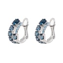 ARETES BRUMANI “MANACA“ 16-TOPACIOS AZUL LONDON-4.88ct 10-TOPACIOS AZUL SKY BLUE-0.55ct 8.7gr. ORO BLANCO 18K 