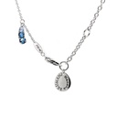 GARGANTILLA BRUMANI "MANACA" 9-TOPACIOS AZUL LONDON-3.45ct 1-TOPACIO AZUL SKY BLUE-0.05ct 1-TOPACIO AZUL SWISS BLUE-0.08ct DIAMANTE-0.003ct 6.1gr. 45cm. ORO BLANCO 18K 