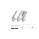 ARETES “TRE“ 54-DIAMANTES Talla/Redondo 0.40ct 3.9gr. ORO BLANCO 18K