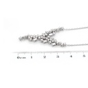 GARGANTILLA "WATERFALL" 46-DIAMANTES Talla-Brillante y Baguette 1.38ct GVS 7.17gr. 42cm. ORO BLANCO 18K